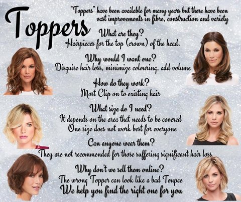 TOPPERS CROWN AREA HAIRPIECES |