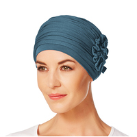 Lotus Style Turban Ocean Blue