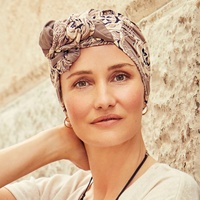 Shakti Style Turban Beige Ornaments