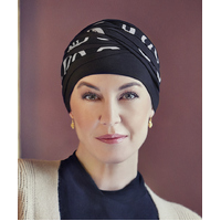 Shanti Style Turban Black with Classic Bows