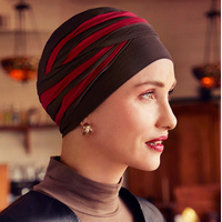 Shanti Style Turban Chocolate/Red