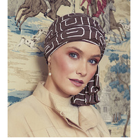 Tula Style Turban Graphic Pearl Brown and Creme