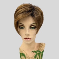 Tisha Modern Asymmetrical Cut Short  Copper Wig