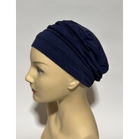 Compliment Style Navy Blue Bamboo Turban Headwear