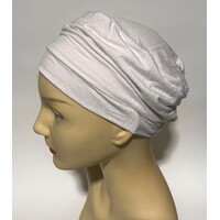 Delight Style White Bamboo Turban Headwear