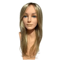 Candice Lusciously Layered Long Straight Light Mixed Blonde Soft Roots Lace Front Mono Top Wig