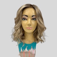 Chandra Luscious Layered Beach Wave Light Blonde Blend Rooted Lace Front Mono Top Wig