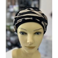 Boho Black Cream Soft Gold Leo Mix Designer Headband