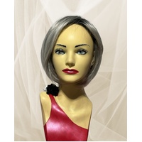Erica Modern Bob Silver Grey Blend Lace Front Wig