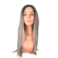 Enchanted Long  27" Straight Lace Front Wig in Silver
