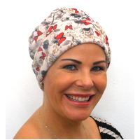 Flutterby Red Turban Headwear