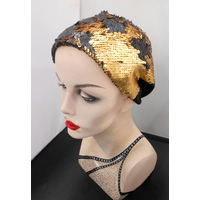 Gold Rush Sequin Turban Headwear