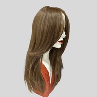 Portia 58cm Long Lace Front Mono Top Gently Layered Heat Defiant Brown Wig