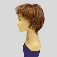 Pixie Short Highlighted Firecracker Red Layered Wig
