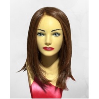 Vonda Medium Long Shoulder Length Lace Front Mono Top Copper Chestnut Heat Defiant Fibre Wig