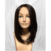 Vonda Medium Long Shoulder Length Lace Front Mono Top Dark Chocolate Heat Defiant Fibre Wig