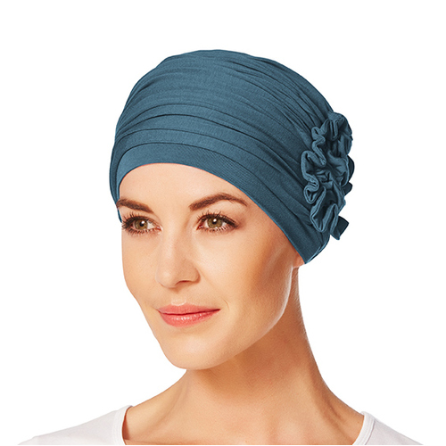 Lotus Style Turban Ocean Blue