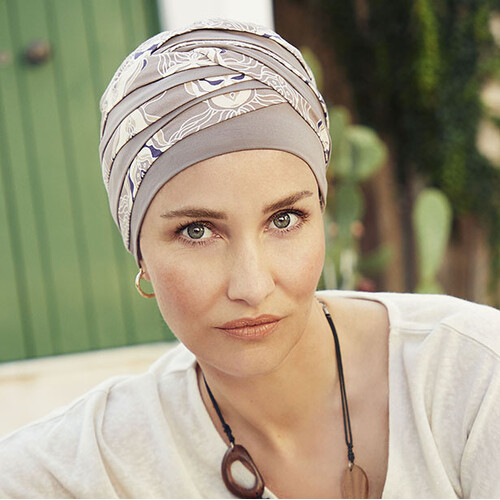 Shanti Style Turban Beige Ornaments
