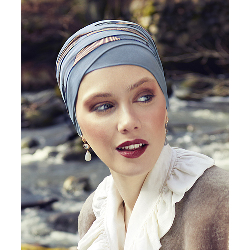 Shanti Style Turban Sea Green with Illusions
