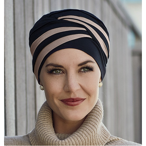 Shanti Style Turban Black/Taupe