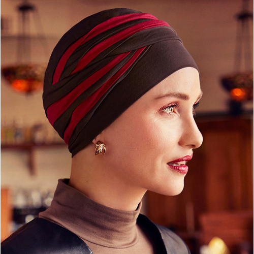 Shanti Style Turban Chocolate/Red