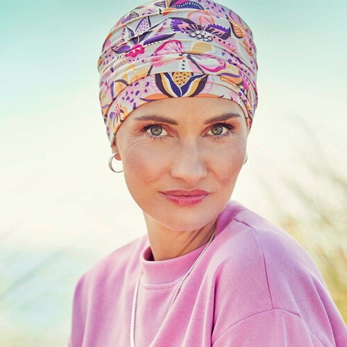 Yoga Style Turban Bright Flower Garden