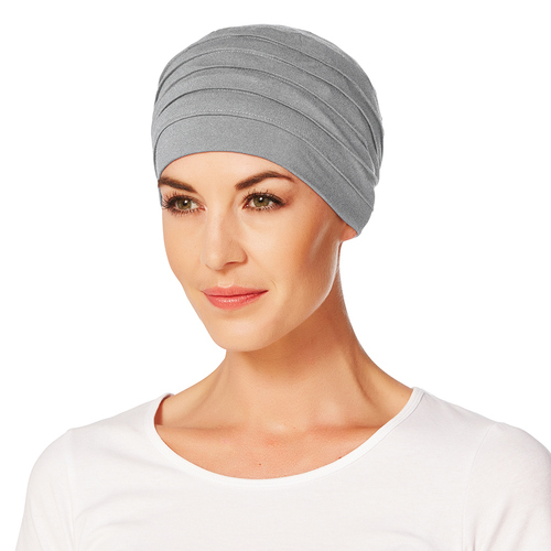 Yoga Style Turban Grey Melange