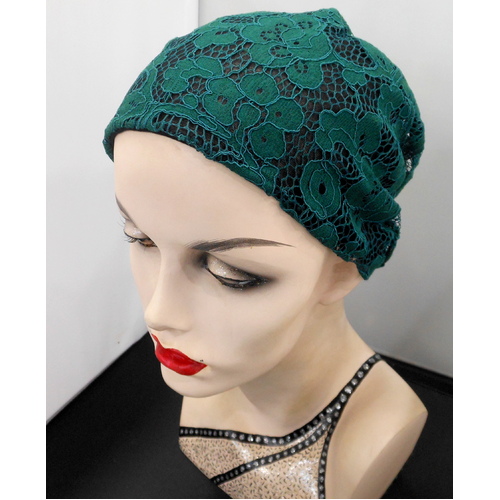 Floral Verde Turban Headwear