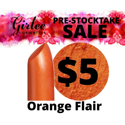 Orange Flare Lipstick w/Jojoba & Vitamin E