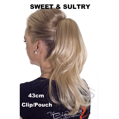Sweet & Sultry Clip/Pouch Soft Wave 43cm Hairpiece [Colour HotLocks: AUBERGINE]