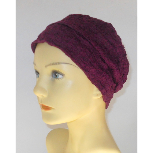 Magenta Super Light Boucle Texture Turban