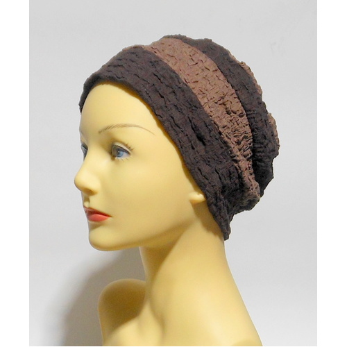 Milk Choc Super Light Boucle Texture Turban