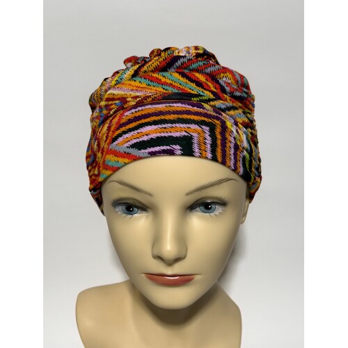 Charm Africa Print Bamboo Turban Headwear