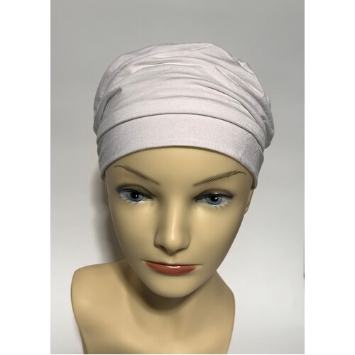 Compliment Style White Bamboo Turban Headwear
