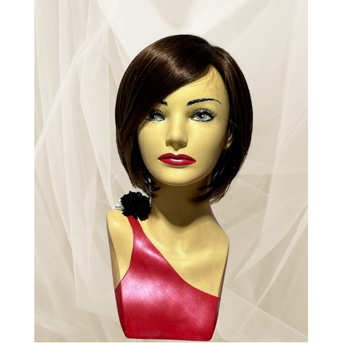 Erica Modern Bob Rich Burgundy Lace Front Wig