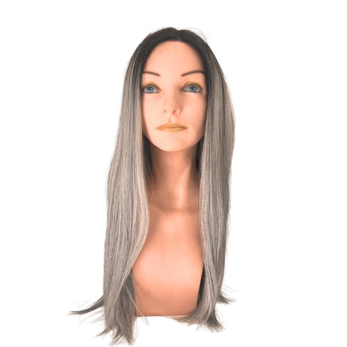 Enchanted Long  27" Straight Lace Front Wig in Silver