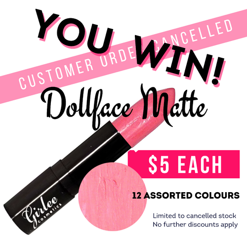 Dollface Matte Lipstick w/Vitamin E Jackpot