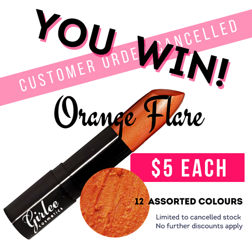 Orange Flare Lipstick w/Vitamin E Jackpot