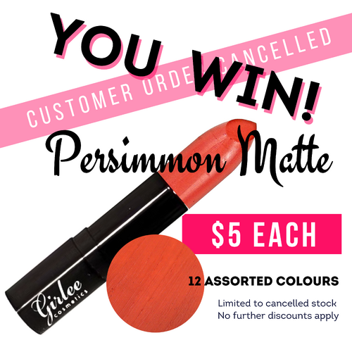Persimmon Matte Lipstick w/Vitamin E Jackpot