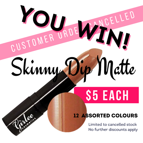 Skinny Dip Matte Lipstick w/Vitamin E Jackpot