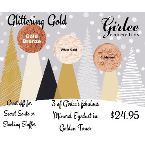 Glittering Gold Mineral Eyedust Trio Christmas Special