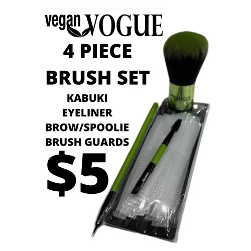 Vegan Vogue 4 Piece Professional Foundation Brush Set